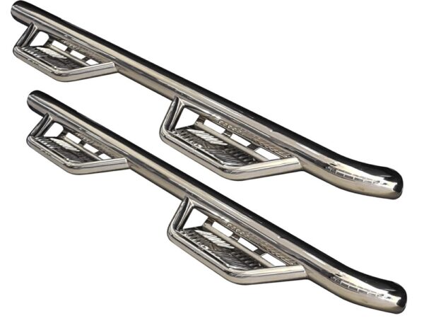 N-FAB Cab Length Podium Steps - Stainless/Black - Image 5