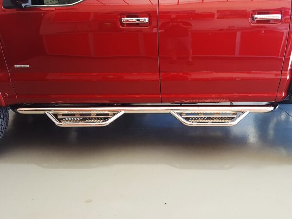 N-FAB Cab Length Podium Steps - Stainless/Black - Image 7